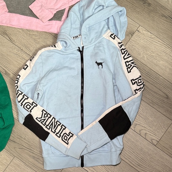 PINK Victoria's Secret Hoodie & Sweatshirt Bundle Lot of 3 Small - Picture 3 of 10